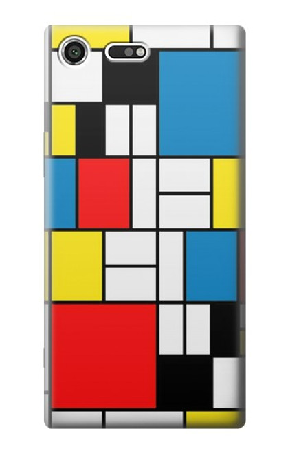 S3814 Piet Mondrian Line Art Composition Case For Sony Xperia XZ Premium