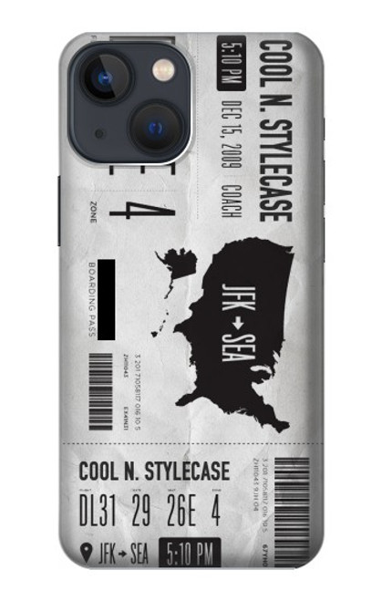 S3615 Airline Boarding Pass Art Case For iPhone 13 mini