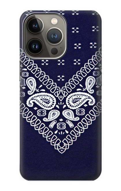 S3357 Navy Blue Bandana Pattern Case For iPhone 13 Pro Max