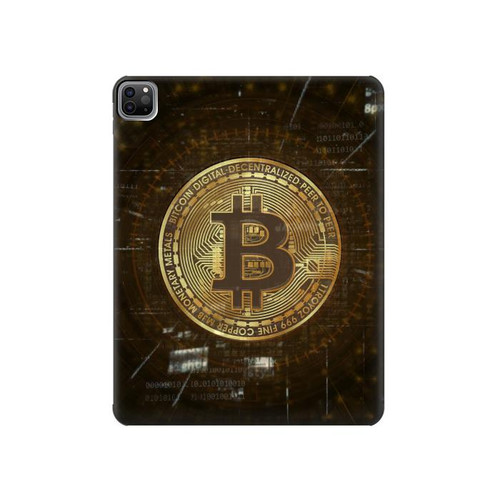 S3798 Cryptocurrency Bitcoin Hard Case For iPad Pro 12.9 (2022,2021,2020,2018, 3rd, 4th, 5th, 6th)