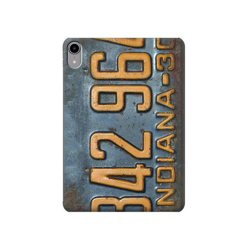 S3750 Vintage Vehicle Registration Plate Hard Case For iPad mini 6, iPad mini (2021)