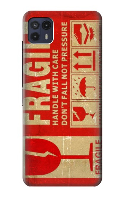 S3552 Vintage Fragile Label Art Case For Motorola Moto G50 5G [for G50 5G only. NOT for G50]