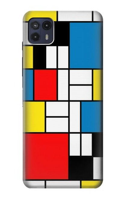 S3814 Piet Mondrian Line Art Composition Case For Motorola Moto G50 5G [for G50 5G only. NOT for G50]