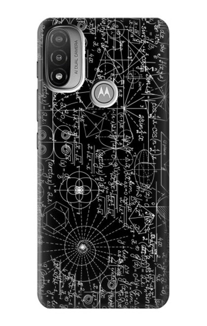 S3808 Mathematics Blackboard Case For Motorola Moto E20,E30,E40