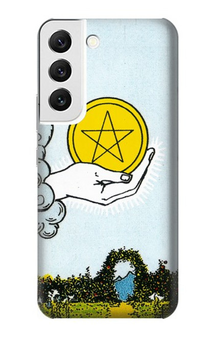 S3722 Tarot Card Ace of Pentacles Coins Case For Samsung Galaxy S22