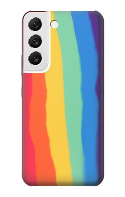 S3799 Cute Vertical Watercolor Rainbow Case For Samsung Galaxy S22