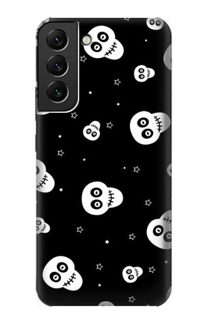 S3261 Smile Skull Halloween Pattern Case For Samsung Galaxy S22 Plus