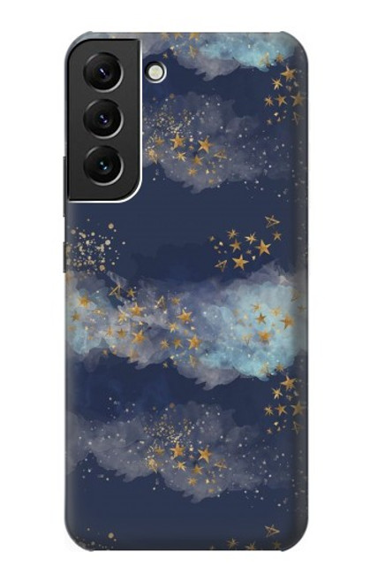 S3364 Gold Star Sky Case For Samsung Galaxy S22 Plus