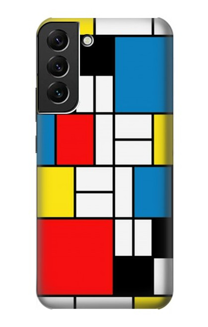 S3814 Piet Mondrian Line Art Composition Case For Samsung Galaxy S22 Plus