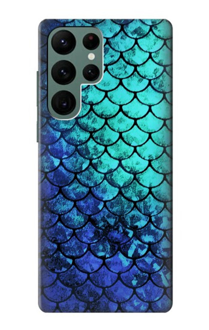 S3047 Green Mermaid Fish Scale Case For Samsung Galaxy S22 Ultra