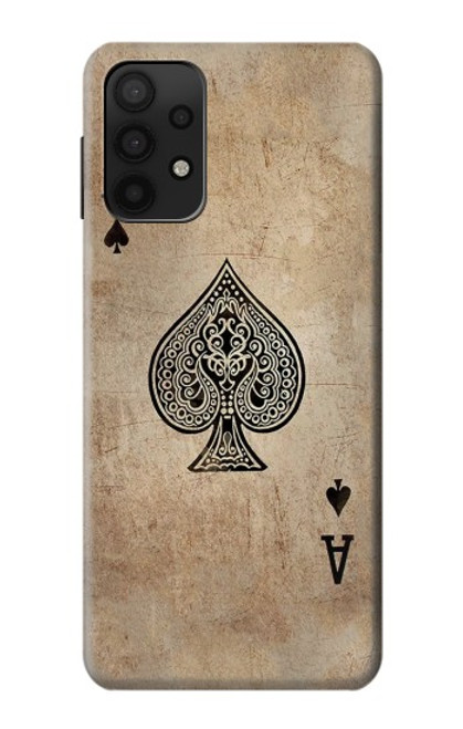 S2928 Vintage Spades Ace Card Case For Samsung Galaxy M32 5G