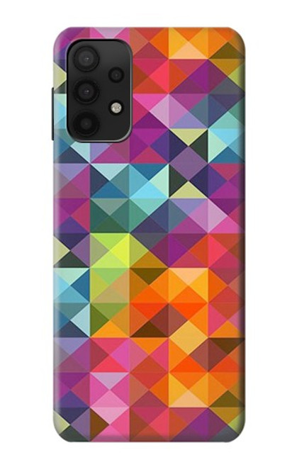 S3477 Abstract Diamond Pattern Case For Samsung Galaxy M32 5G