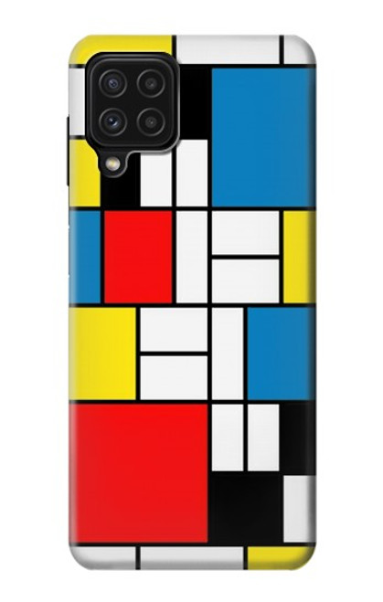 S3814 Piet Mondrian Line Art Composition Case For Samsung Galaxy M22