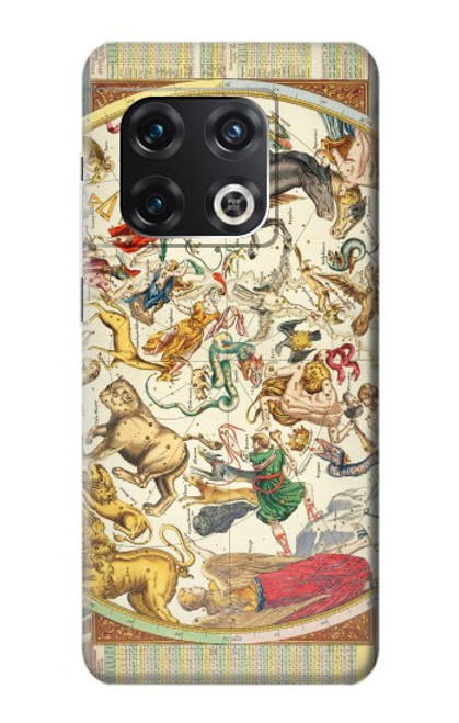 S3145 Antique Constellation Star Sky Map Case For OnePlus 10 Pro