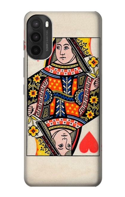 S3429 Queen Hearts Card Case For Motorola Moto G71 5G
