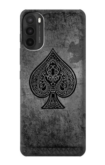 S3446 Black Ace Spade Case For Motorola Moto G71 5G