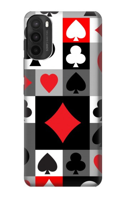 S3463 Poker Card Suit Case For Motorola Moto G71 5G