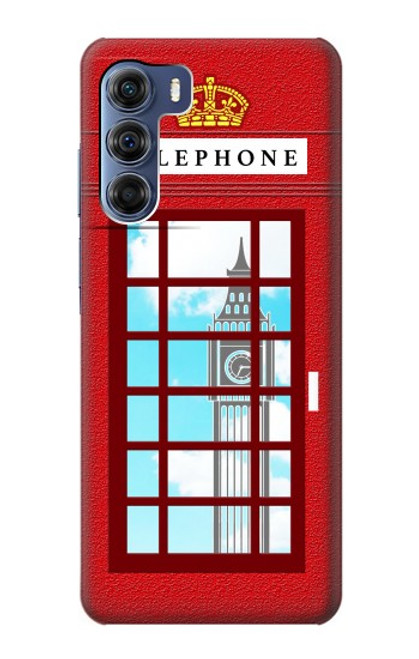 S2059 England British Telephone Box Minimalist Case For Motorola Edge S30