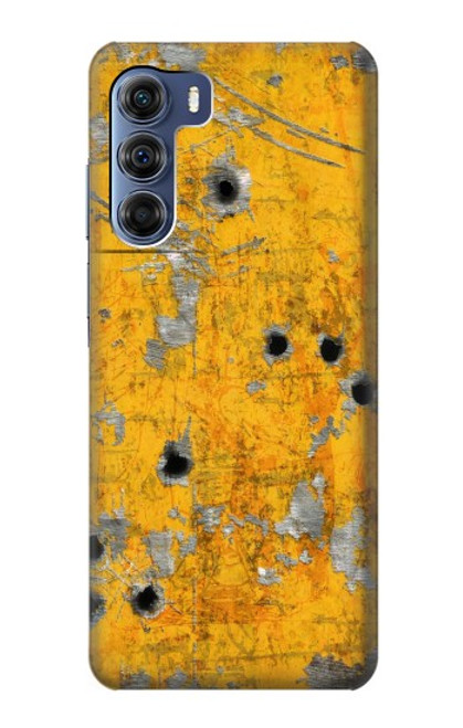 S3528 Bullet Rusting Yellow Metal Case For Motorola Edge S30