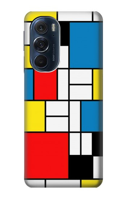 S3814 Piet Mondrian Line Art Composition Case For Motorola Edge X30