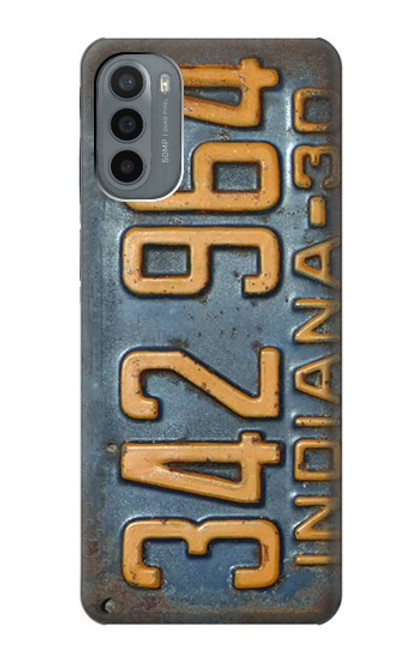 S3750 Vintage Vehicle Registration Plate Case For Motorola Moto G31