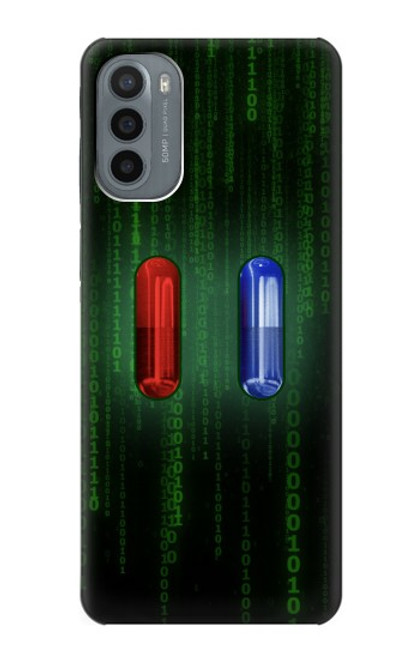 S3816 Red Pill Blue Pill Capsule Case For Motorola Moto G31