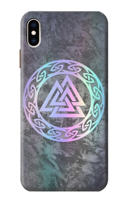 S3833 Valknut Odin Wotans Knot Hrungnir Heart Case For iPhone XS Max