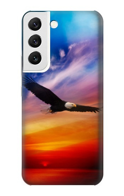 S3841 Bald Eagle Flying Colorful Sky Case For Samsung Galaxy S22