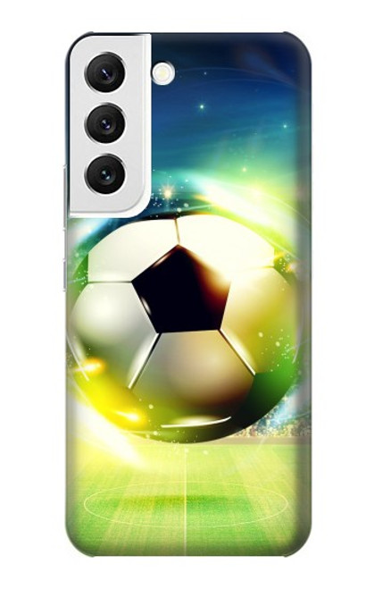 S3844 Glowing Football Soccer Ball Case For Samsung Galaxy S22