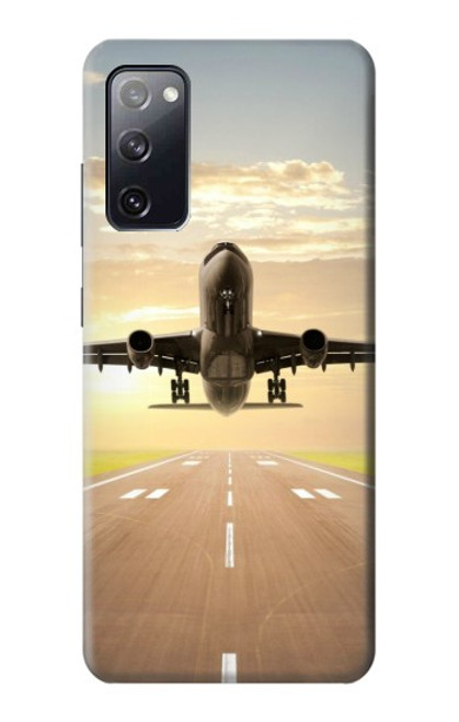 S3837 Airplane Take off Sunrise Case For Samsung Galaxy S20 FE