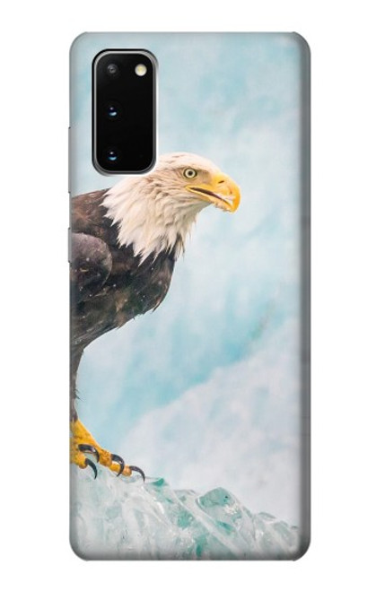 S3843 Bald Eagle On Ice Case For Samsung Galaxy S20