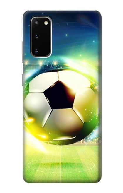 S3844 Glowing Football Soccer Ball Case For Samsung Galaxy S20