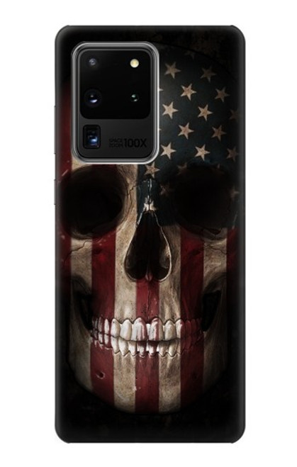 S3850 American Flag Skull Case For Samsung Galaxy S20 Ultra