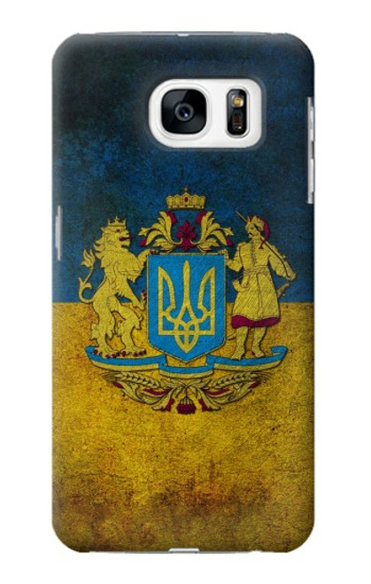 S3858 Ukraine Vintage Flag Case For Samsung Galaxy S7