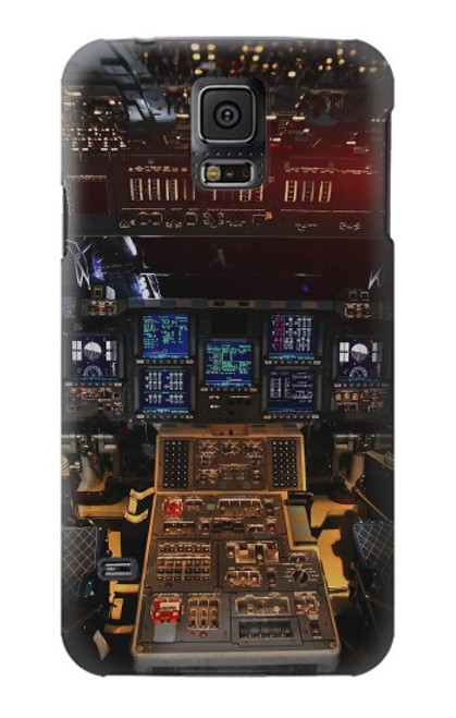 S3836 Airplane Cockpit Case For Samsung Galaxy S5