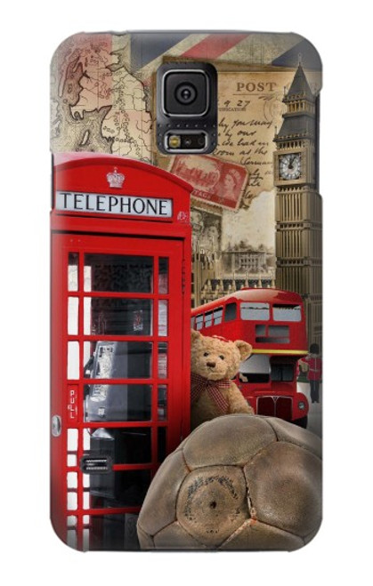 S3856 Vintage London British Case For Samsung Galaxy S5