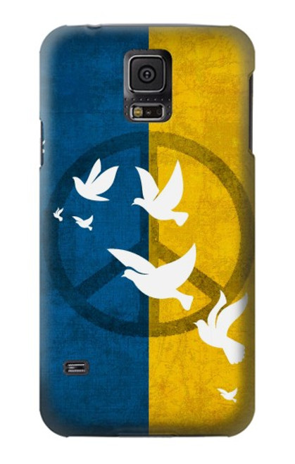 S3857 Peace Dove Ukraine Flag Case For Samsung Galaxy S5