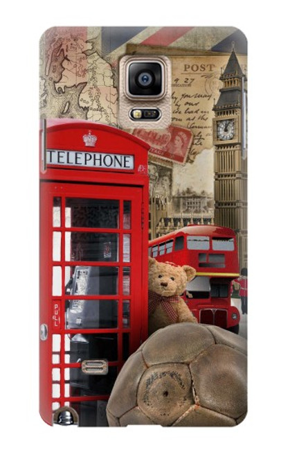 S3856 Vintage London British Case For Samsung Galaxy Note 4