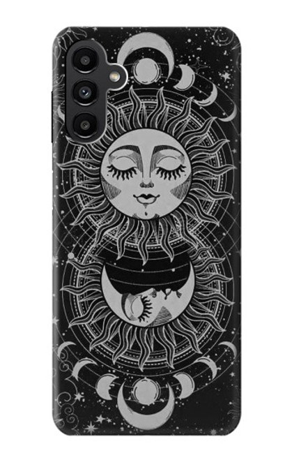 S3854 Mystical Sun Face Crescent Moon Case For Samsung Galaxy A13 5G