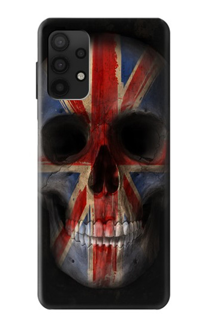 S3848 United Kingdom Flag Skull Case For Samsung Galaxy A32 4G