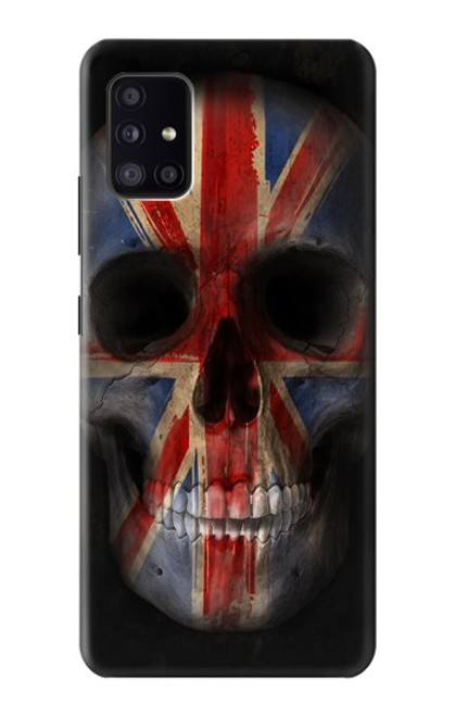 S3848 United Kingdom Flag Skull Case For Samsung Galaxy A41