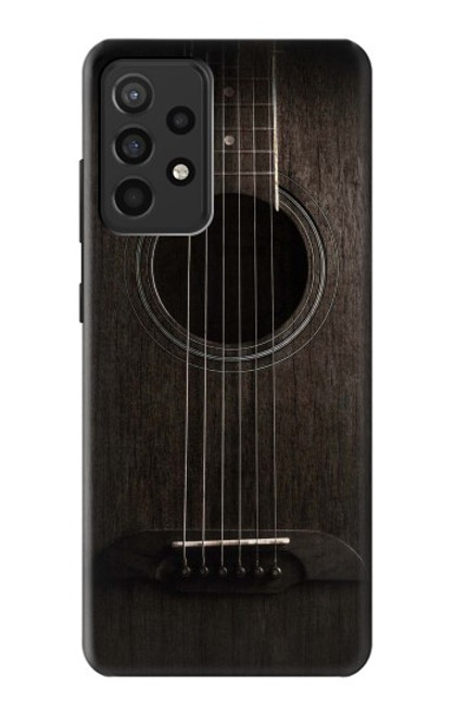S3834 Old Woods Black Guitar Case For Samsung Galaxy A52, Galaxy A52 5G