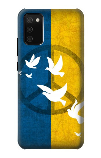 S3857 Peace Dove Ukraine Flag Case For Samsung Galaxy A02s, Galaxy M02s  (NOT FIT with Galaxy A02s Verizon SM-A025V)