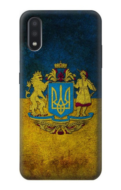 S3858 Ukraine Vintage Flag Case For Samsung Galaxy A01