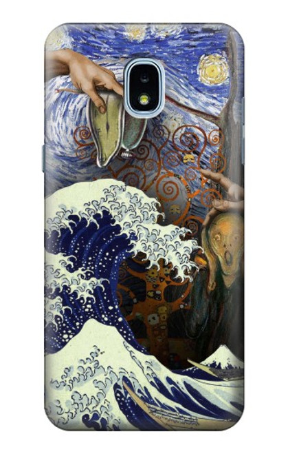 S3851 World of Art Van Gogh Hokusai Da Vinci Case For Samsung Galaxy J3 (2018), J3 Star, J3 V 3rd Gen, J3 Orbit, J3 Achieve, Express Prime 3, Amp Prime 3