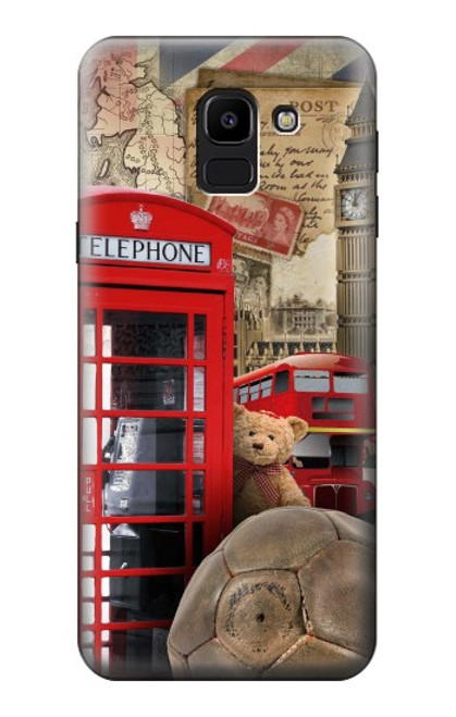 S3856 Vintage London British Case For Samsung Galaxy J6 (2018)