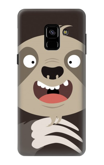 S3855 Sloth Face Cartoon Case For Samsung Galaxy A8 (2018)