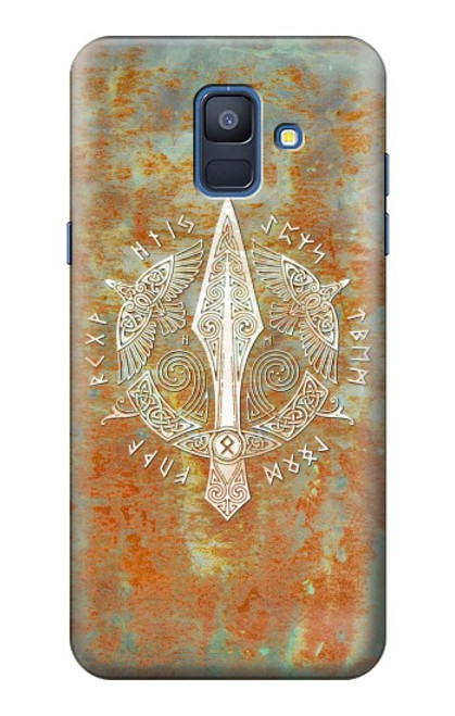 S3827 Gungnir Spear of Odin Norse Viking Symbol Case For Samsung Galaxy A6 (2018)