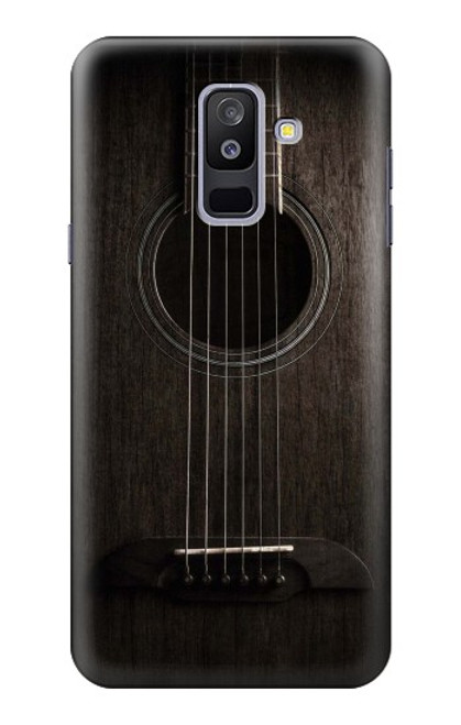 S3834 Old Woods Black Guitar Case For Samsung Galaxy A6+ (2018), J8 Plus 2018, A6 Plus 2018