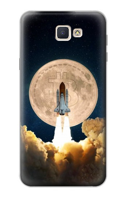 S3859 Bitcoin to the Moon Case For Samsung Galaxy J7 Prime (SM-G610F)